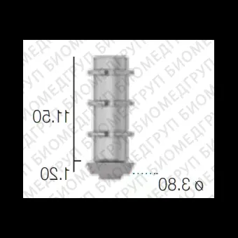 Абатмент временный титановый, не переустанавливаемый, SwedenMartina 3.8 мм х 11 мм AMPSA380