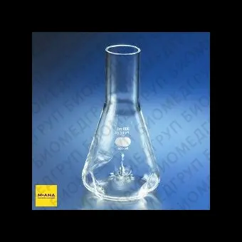 Колба Эрленмейера 1000 мл, стекло, экстраглубокие отбойники, Pyrex Corning, 44461L, 6 шт.