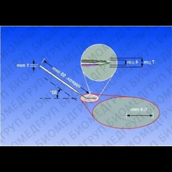 Капилляры TransferTipF, для ИКСИ, угол наклона 35, d внутренний 4 мкм, d внешний 7 мкм, стерильные, 25 шт./уп., Eppendorf, 5175106008ду