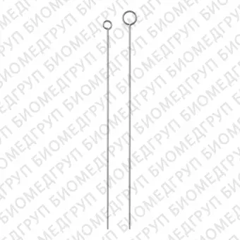 Петля микробиологическая, d 1,5 мм, длина 55 мм, нерж. сталь, 10 шт./уп., Диаэм, 3539