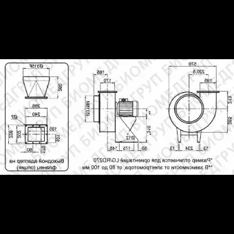 Вентилятор вытяжной кислотостойкий Polyfan VSM 30, среднего давления