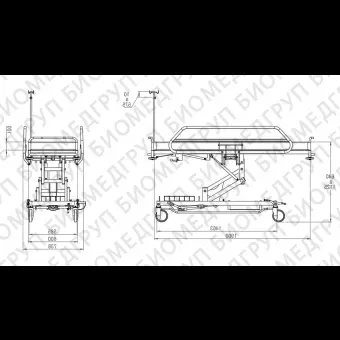 Тележкакаталка для неотложной помощи 10.MA.1790