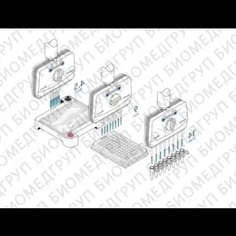 Автоматическая пипетка механическая 1201200 мкл, 8канальная, с переменным расстоянием между наконечниками Research plus Move It, Eppendorf, 3125000206