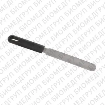 Шпатель с ручкой из поливинилхлорида, длина 252 мм, лопатка 15225 мм, автоклавируемый, нержавеющая сталь, Bochem, 3501