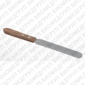 Шпатель с деревянной ручкой, длина 310 мм, лопатка 20032 мм, нержавеющая сталь, Bochem, 3495