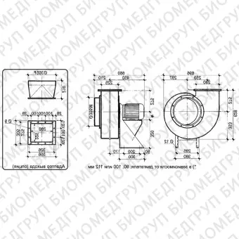 Вентилятор вытяжной кислотостойкий Polyfan VSB35