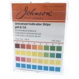 Индикаторная бумага pH 4-7,5, шаг 0,3, на пластиковой подложке, Johnson, 125.2С, 100 полосок