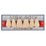 Зубы акриловые Acry Rock фронтальные верхние (планка 6 зубов) (A3.5 S-40)