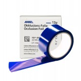 HANEL Occlusion Foil - окклюзионная фольга, 12 мкм, синяя, катушка 22 мм х 25 м