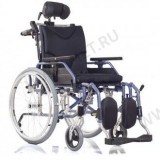 Кресло-коляска  с регулируемой спинкой на газовых амортизаторах, ширина сиденья 45,5 см